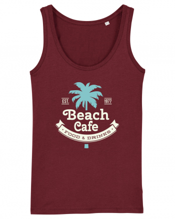 Retro Beach Cafe 1977 Burgundy