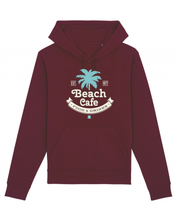 Retro Beach Cafe 1977 Burgundy