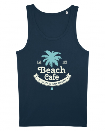 Retro Beach Cafe 1977 Navy