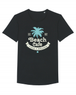 Retro Beach Cafe 1977 Tricou mânecă scurtă guler larg Bărbat Skater