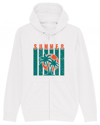 Retro Summer Sunset White