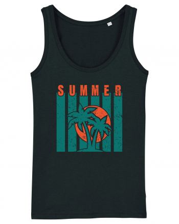 Retro Summer Sunset Black