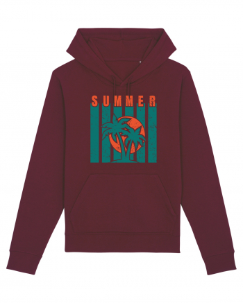 Retro Summer Sunset Burgundy