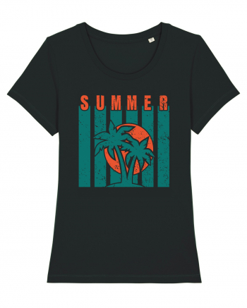 Retro Summer Sunset Black