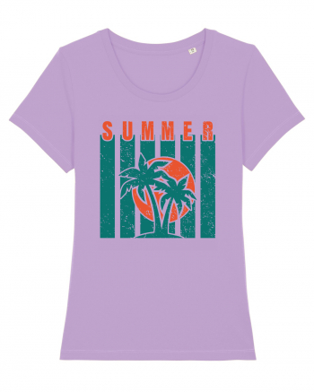 Retro Summer Sunset Lavender Dawn