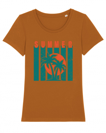 Retro Summer Sunset Roasted Orange