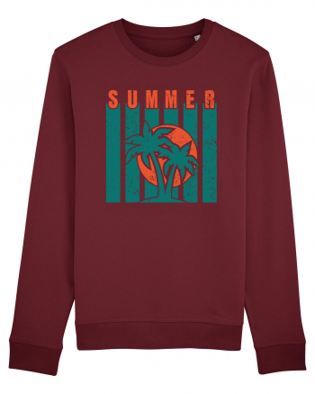 Retro Summer Sunset Burgundy