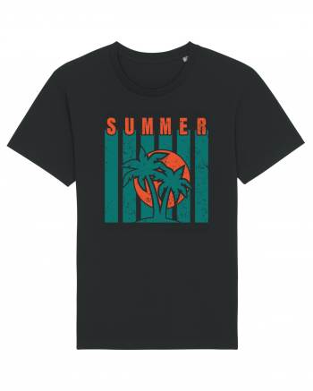 Retro Summer Sunset Black