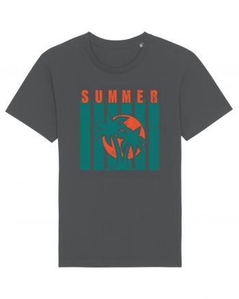 Retro Summer Sunset Anthracite