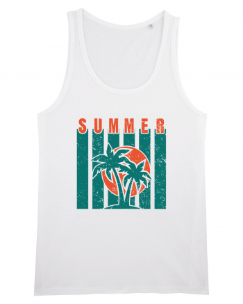 Retro Summer Sunset White