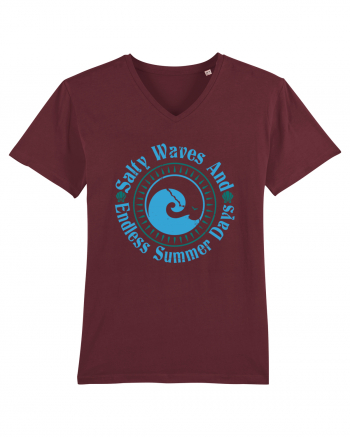 Salty Waves And Endless Summer Days Burgundy