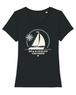 Sea And Ocean Cruises Tricou mânecă scurtă guler larg fitted Damă Expresser