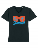 Summer Tricou mânecă scurtă guler V Bărbat Presenter