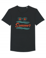 Summer Tricou mânecă scurtă guler larg Bărbat Skater