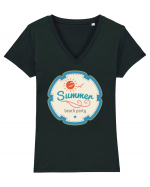 Summer Beach Party Tricou mânecă scurtă guler V Damă Evoker