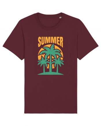 Summer Beach Sunshine Burgundy