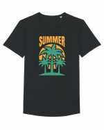 Summer Beach Sunshine Tricou mânecă scurtă guler larg Bărbat Skater