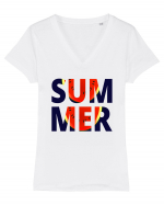 Summer Funny Watermelon Tricou mânecă scurtă guler V Damă Evoker