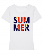 Summer Funny Watermelon Tricou mânecă scurtă guler larg fitted Damă Expresser