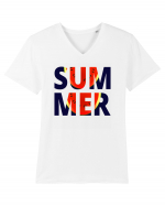 Summer Funny Watermelon Tricou mânecă scurtă guler V Bărbat Presenter