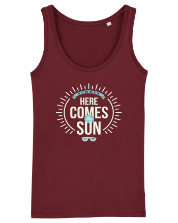 Summer Here Comes The Sun Burgundy