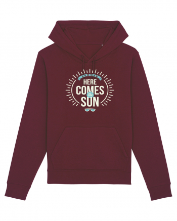 Summer Here Comes The Sun Burgundy