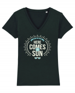 Summer Here Comes The Sun Tricou mânecă scurtă guler V Damă Evoker