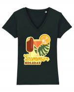 Summer Holiday Tricou mânecă scurtă guler V Damă Evoker