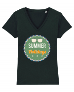 Summer Holidays Tricou mânecă scurtă guler V Damă Evoker