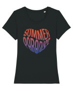 Summer Paradise Tricou mânecă scurtă guler larg fitted Damă Expresser