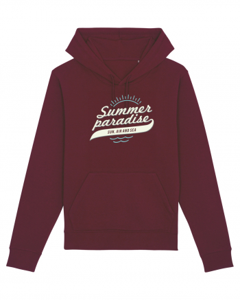 Summer Paradise Sun Air Sea Burgundy