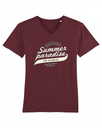 Summer Paradise Sun Air Sea Burgundy