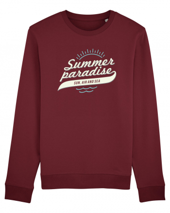 Summer Paradise Sun Air Sea Burgundy