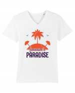 Summer Paradise Tricou mânecă scurtă guler V Bărbat Presenter