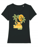 Summer Party Tricou mânecă scurtă guler larg fitted Damă Expresser