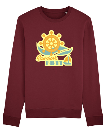 Summer Party Boat Burgundy