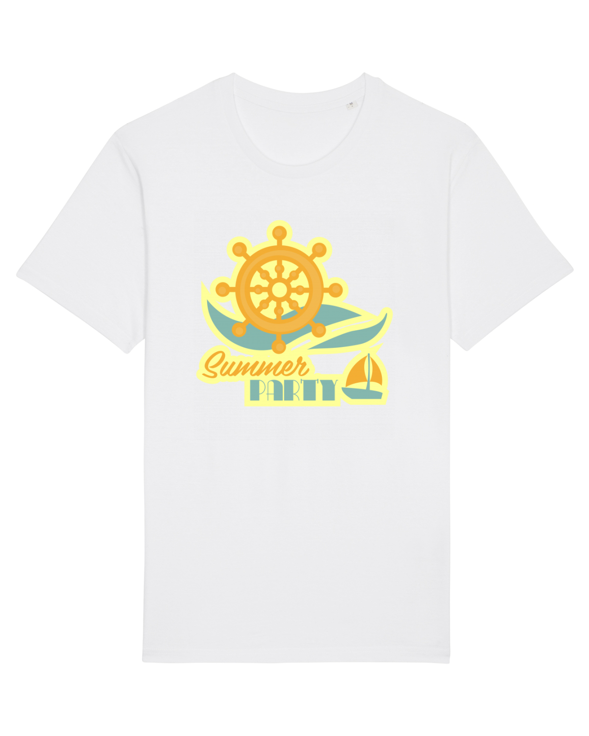 Tricou mânecă scurtă Unisex Rocker White