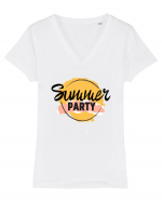 Summer Party Tricou mânecă scurtă guler V Damă Evoker