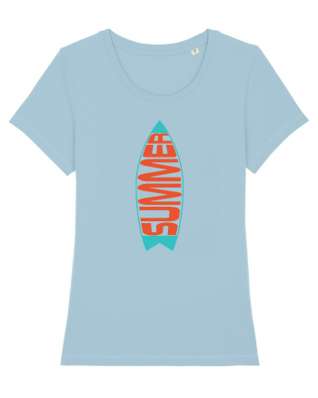 Summer Surfboard Sky Blue