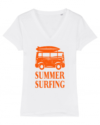 Summer Surfing Van White