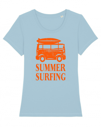 Summer Surfing Van Sky Blue