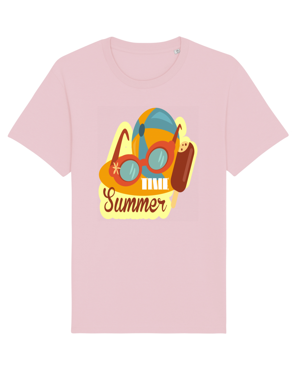 Tricou mânecă scurtă Unisex Rocker Cotton Pink