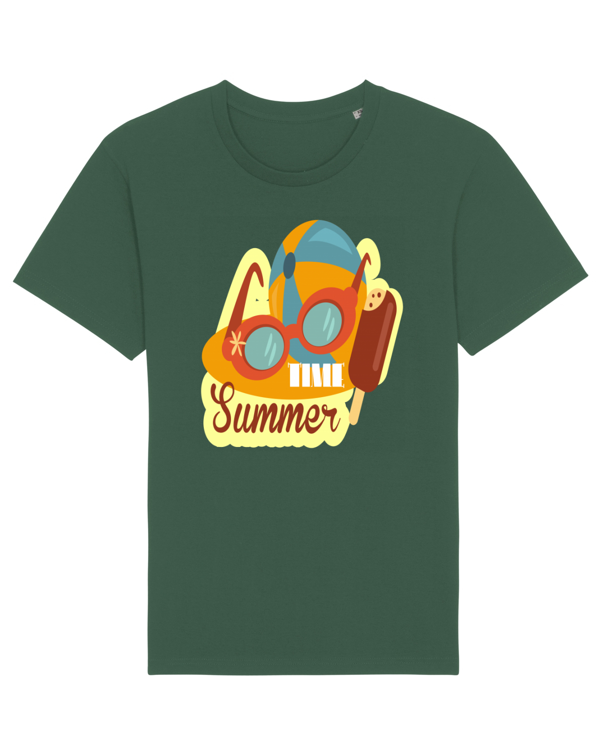 Tricou mânecă scurtă Unisex Rocker Bottle Green