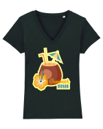 Summer Time Tricou mânecă scurtă guler V Damă Evoker