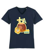 Summer Time Tricou mânecă scurtă guler V Bărbat Presenter