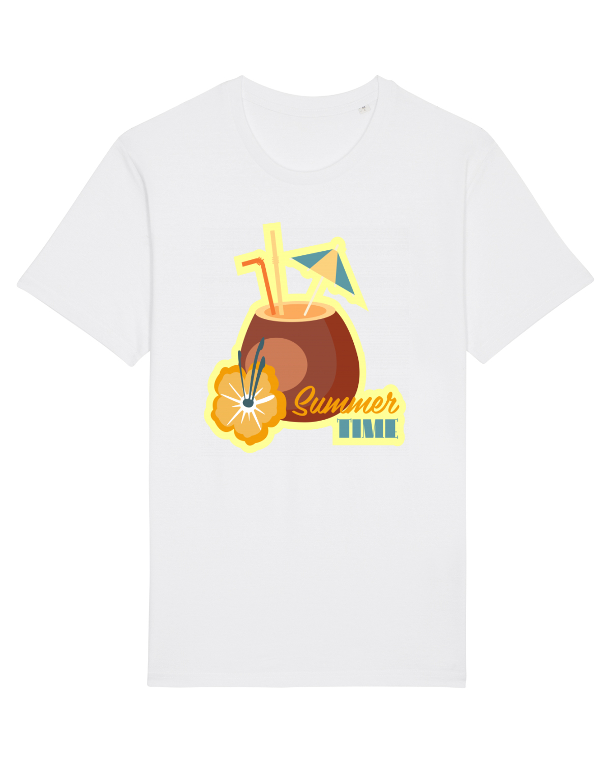Tricou mânecă scurtă Unisex Rocker White
