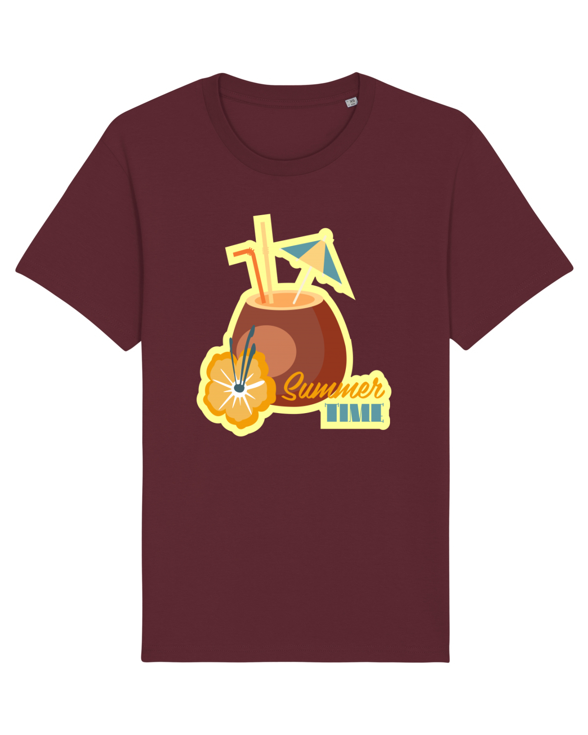Tricou mânecă scurtă Unisex Rocker Burgundy