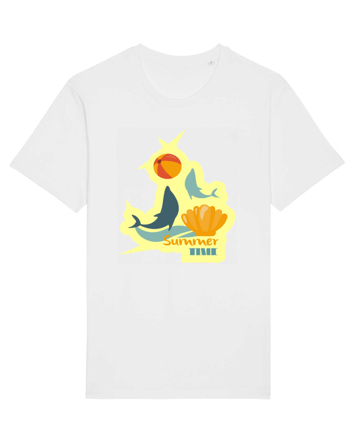 Tricou mânecă scurtă Unisex Rocker White