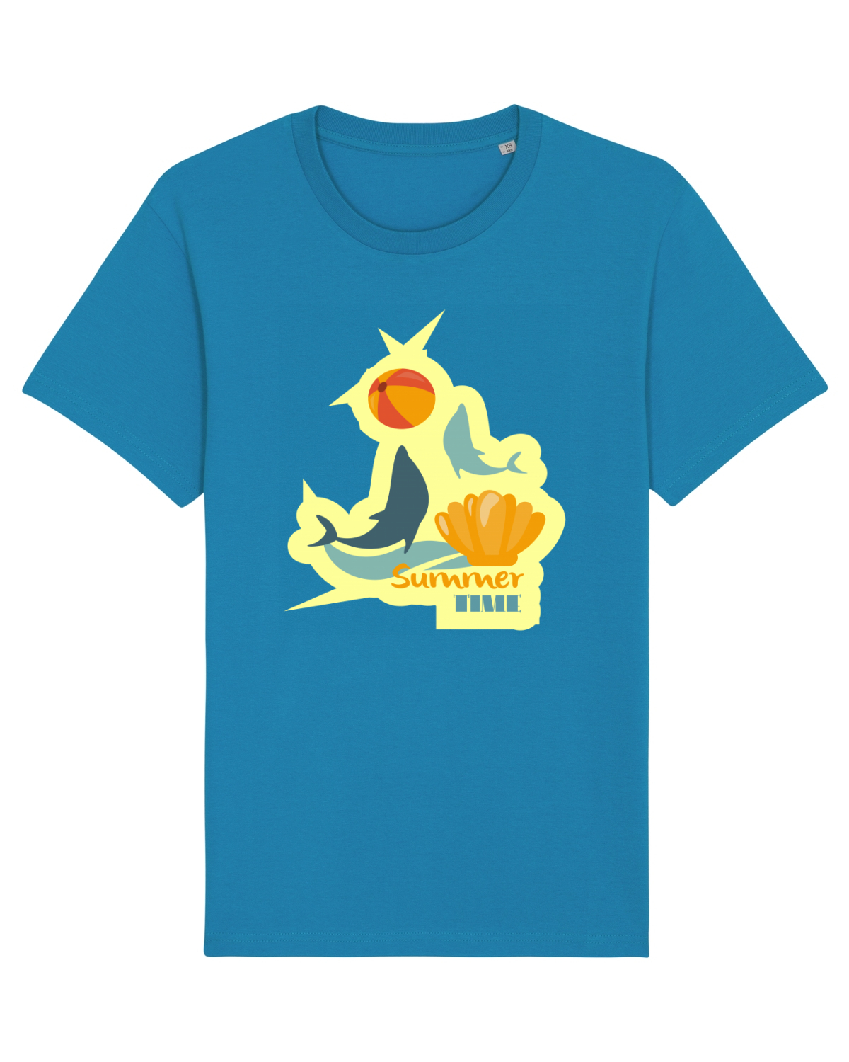 Tricou mânecă scurtă Unisex Rocker Azur