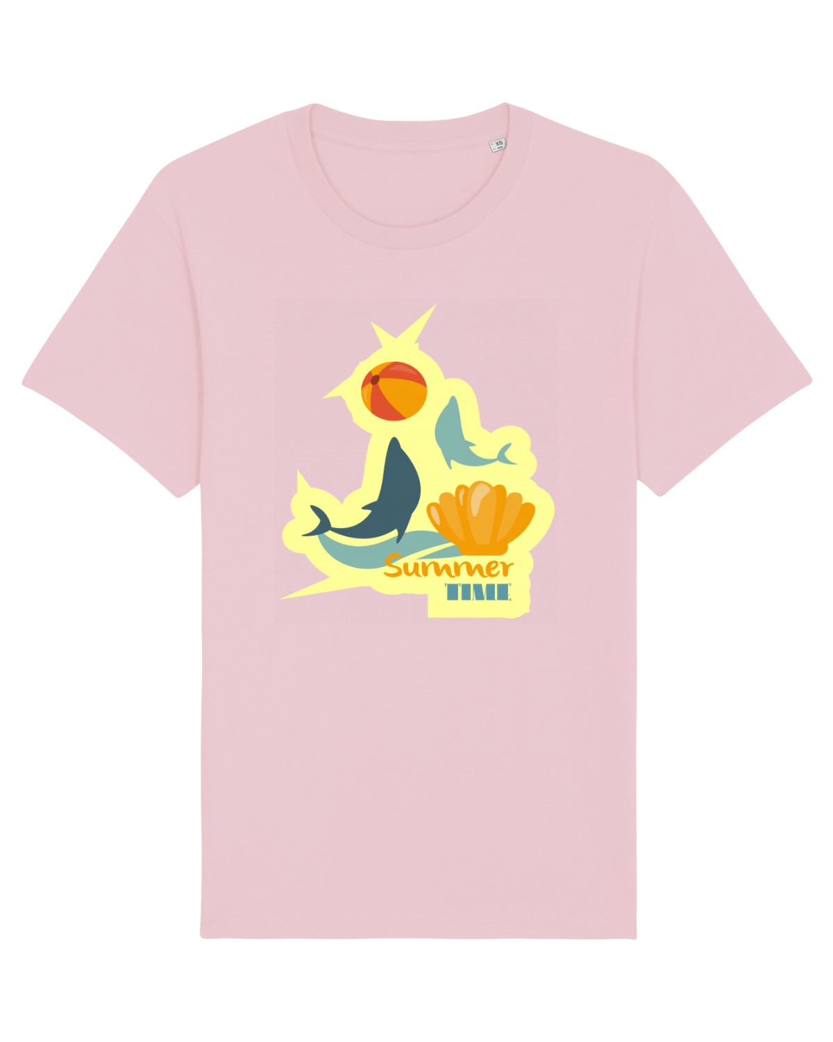 Tricou mânecă scurtă Unisex Rocker Cotton Pink